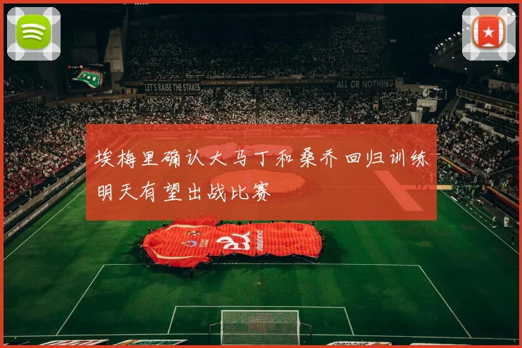 埃梅里确认大马丁和桑乔回归训练明天有望出战比赛