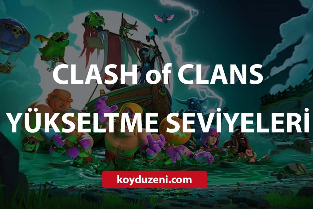 Clash of Clans Yükseltme Seviyeleri